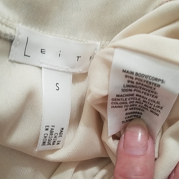 LEITH  abstract print textured tube skirt NWT size Small - Picture 3 of 7